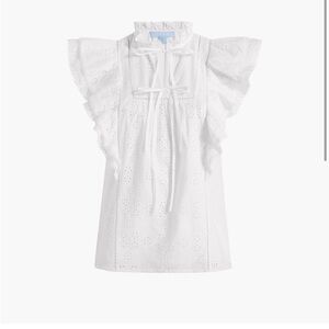 NWT Hillhouse Eyelet Lettie Top